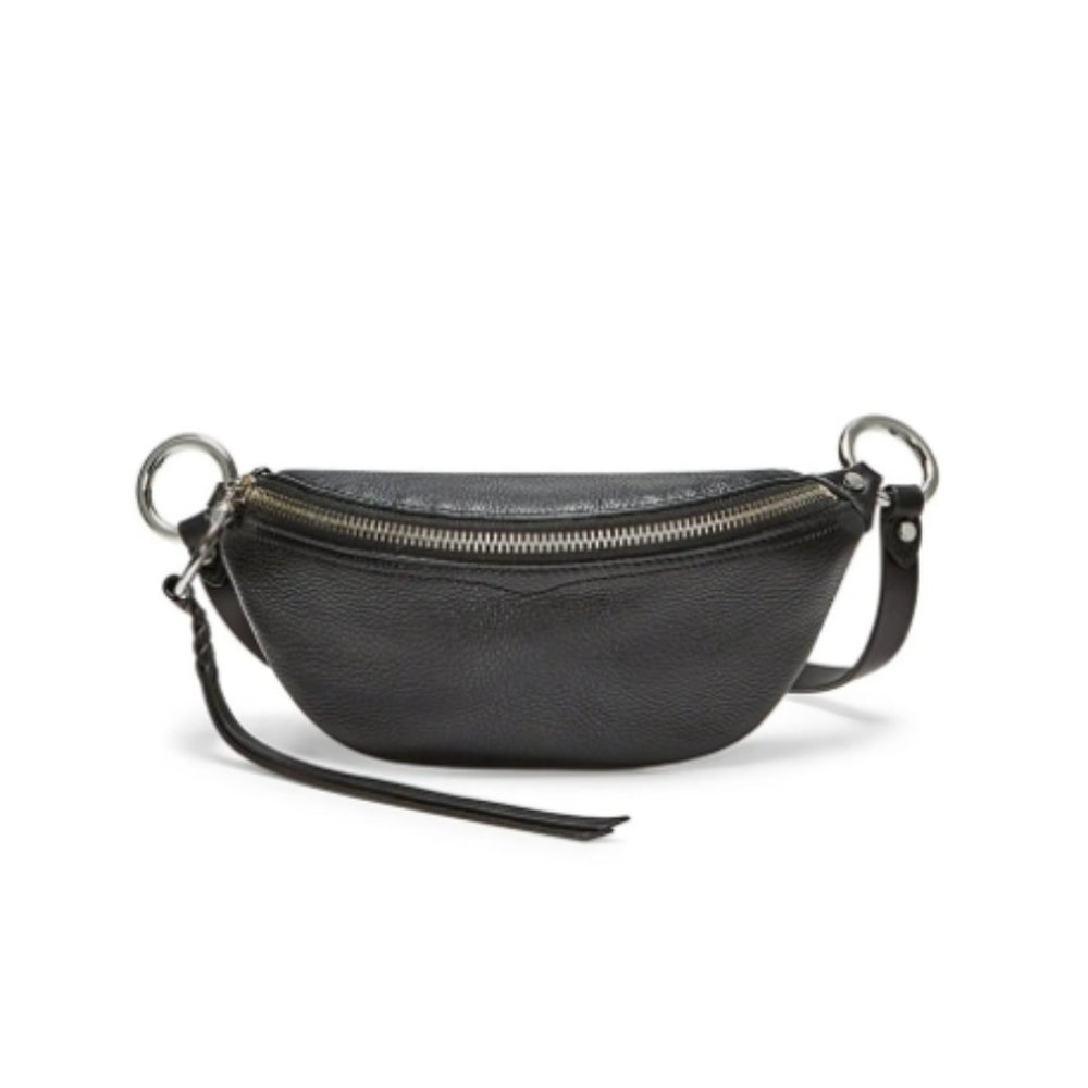 Rebecca Minkoff Black Bree Mini Leather Belt Bag